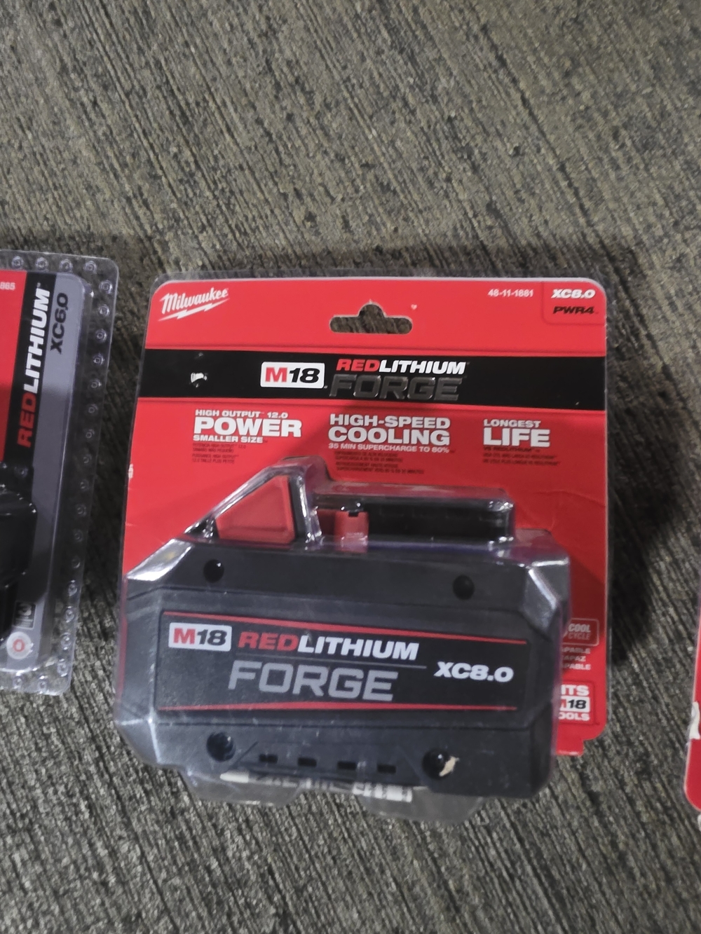 Milwaukee M18 REDLITHIUM FORGE XC8.0 Battery Pack - Red & Black